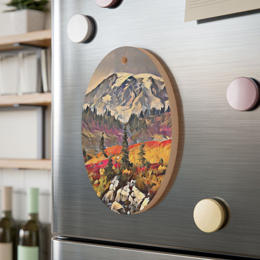 Mount Rainier, Paradise - PNW Year-round Wooden Ornament