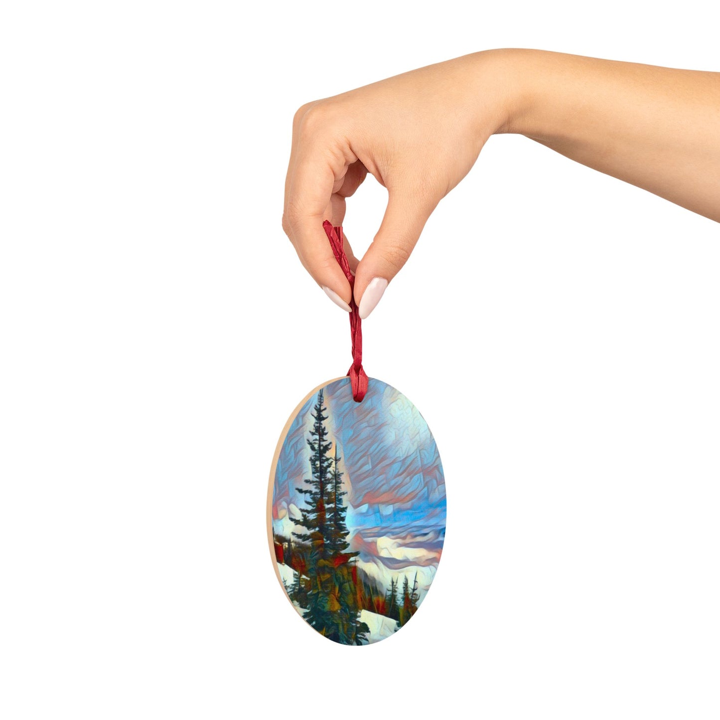 Hurricane Ridge - Olympic Peninsula PNW Year-round Wooden Ornament