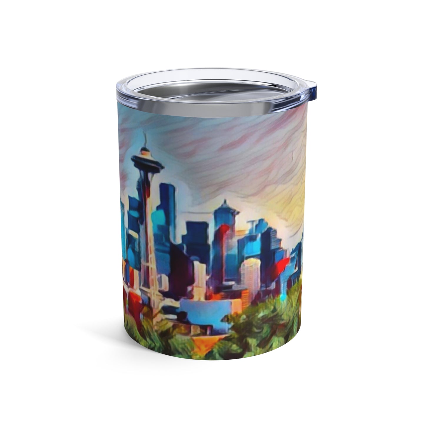 10oz - Seattle Skyline from Kerry Park Beverage Travel Tumbler