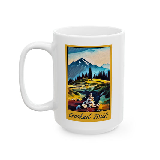 15oz - Crooked Trails Ceramic Mug