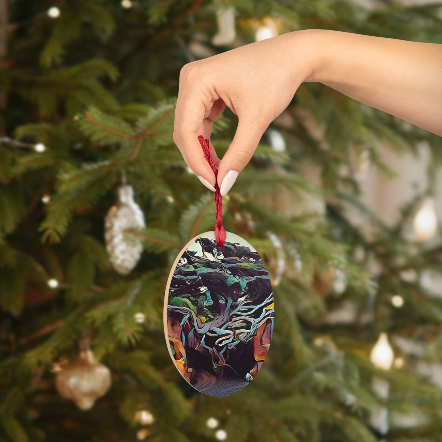 Tree of Life, Kalaloch Beach - Olympic Peninsula PNW Wooden Year-round Wooden Ornament