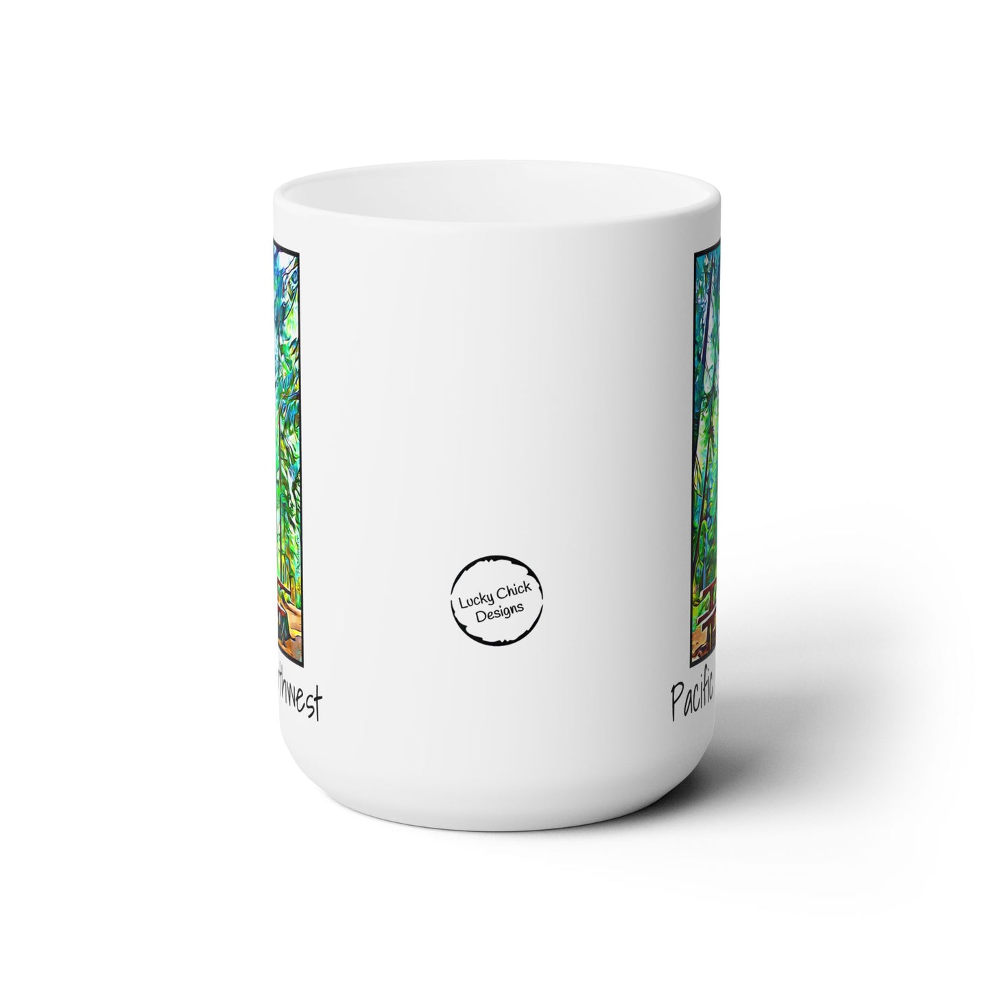 PNW Table Under Canopy - 15oz Ceramic Mug