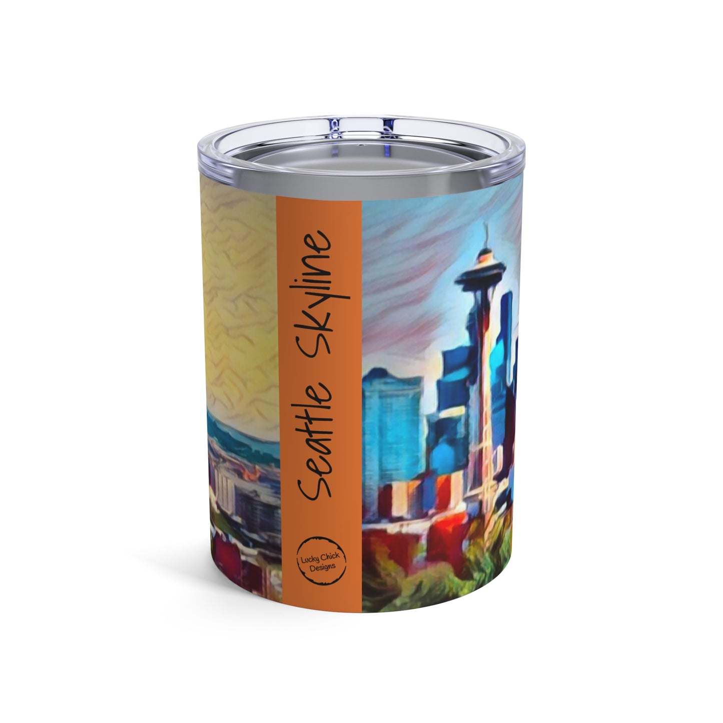 10oz - Seattle Skyline from Kerry Park Beverage Travel Tumbler