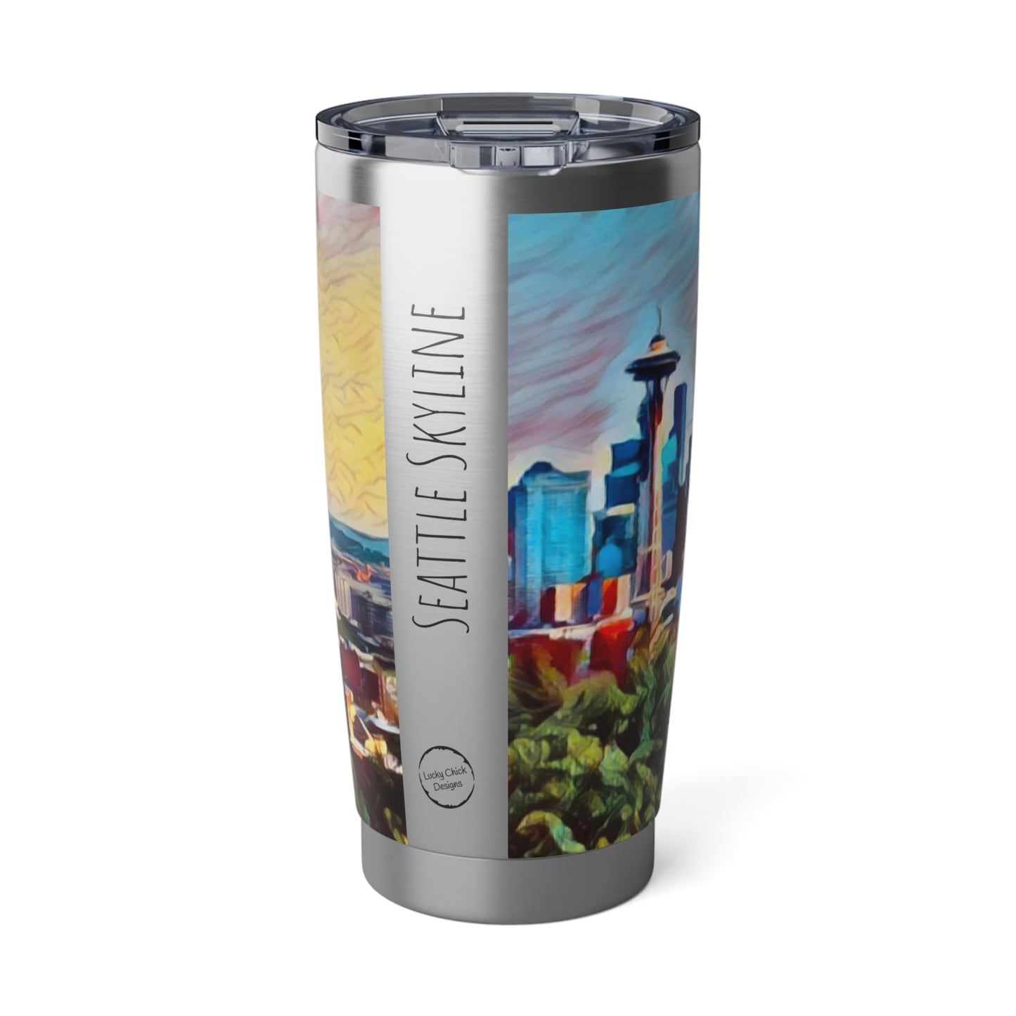 Seattle Skyline from Kerry Park - 20oz Tall Travel Tumbler