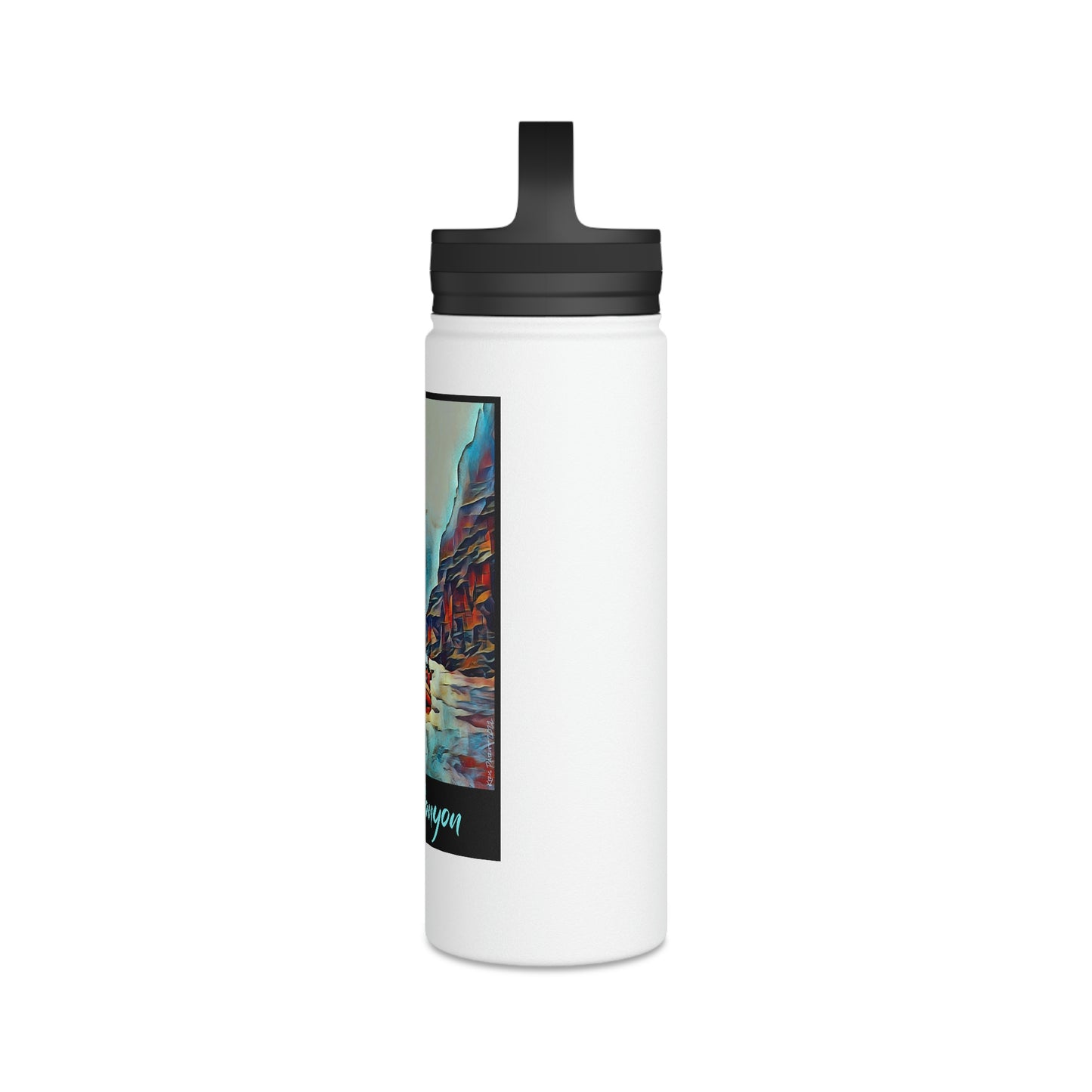18oz - Grand Canyon Storm Stainless Steel Water Bottle with Handled Lid