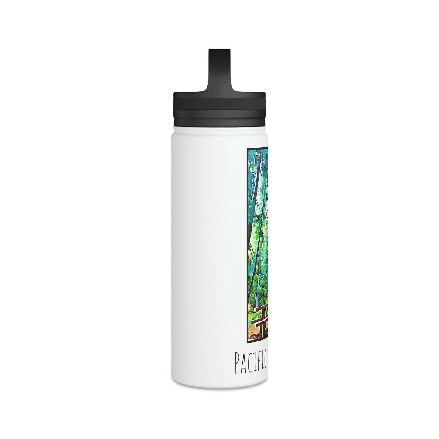 18oz - PNW Under Canopy Stainless Steel Water Bottle with Handled Lid
